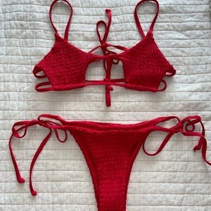 SHEIN sexy red bathing suit